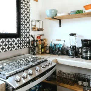 Casitas Pacifico kitchen stove and appliances