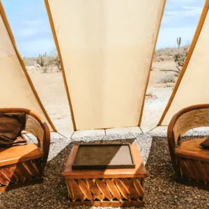 Casitas Pacifico backyard