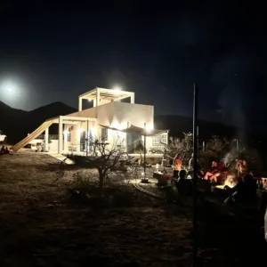 Casitas pacifico at night full moon