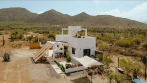 Drone Photo Casitas Pacifico Mountains in the background